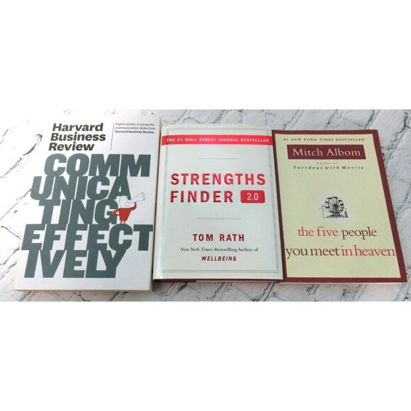 Lot of 3 - Inspiration / Self-Help Books - Authors: Rath, Albom, Harvard - Picture 1 of 3